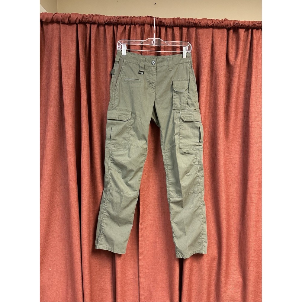 5.11 Tactical Mens Green Straight Fit Pro Cargo Pants US 0 UK 4